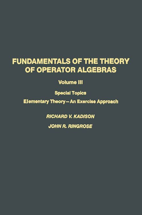Produktbild: Fundamentals of the Theory of Operator Algebras