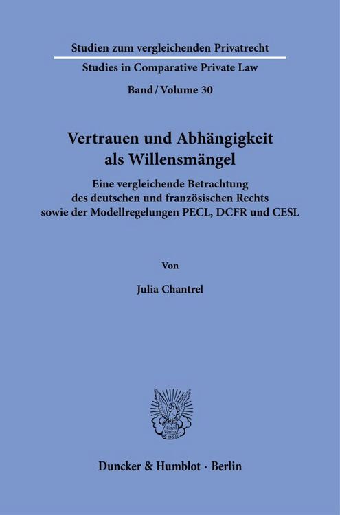 Produktbild: Vertrauen und Abh&auml;ngigkeit als Willensm&auml;ngel