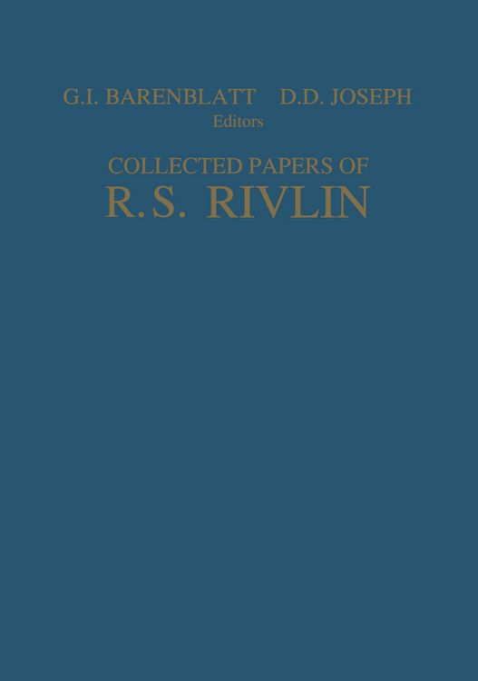 Produktbild: Collected Papers of R.S. Rivlin