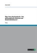 Produktbild: &Uuml;ber Hans Reichenbachs "Die philosophische Relevanz der Relativit&auml;tstheorie"