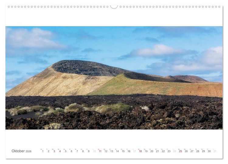 Produktbild: Lanzarote - Insel der Feuerberge (hochwertiger Premium Wandkalender 2026 DIN A2 quer), Kunstdruck in Hochglanz