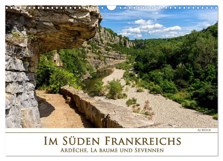 Produktbild: Im S&uuml;den Frankreichs - Ard&egrave;che, La Baume und Sevennen (Wandkalender 2026 DIN A3 quer), CALVENDO Monatskalender