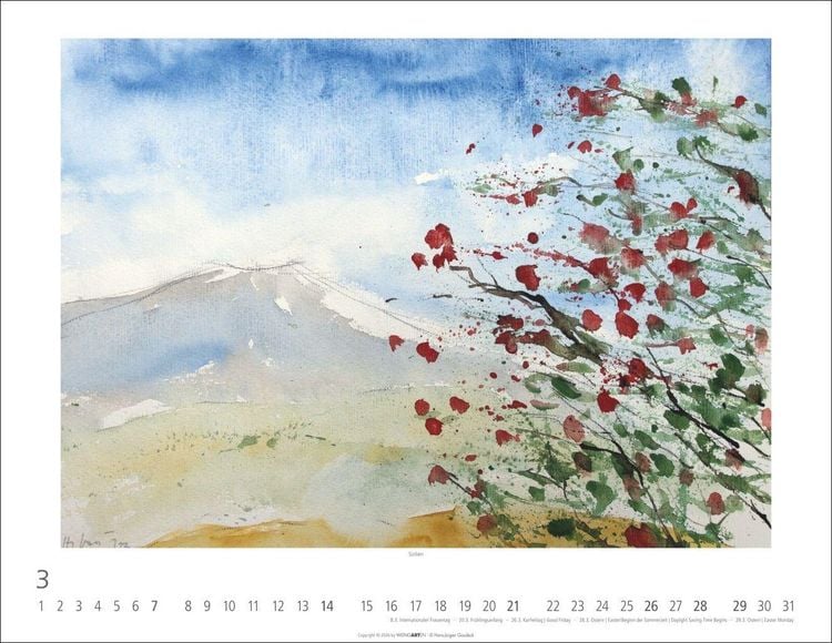 Produktbild: Zwischen Himmel und Erde Kalender 2027 - Aquarelle von Hans-J&uuml;rgen Gaudeck