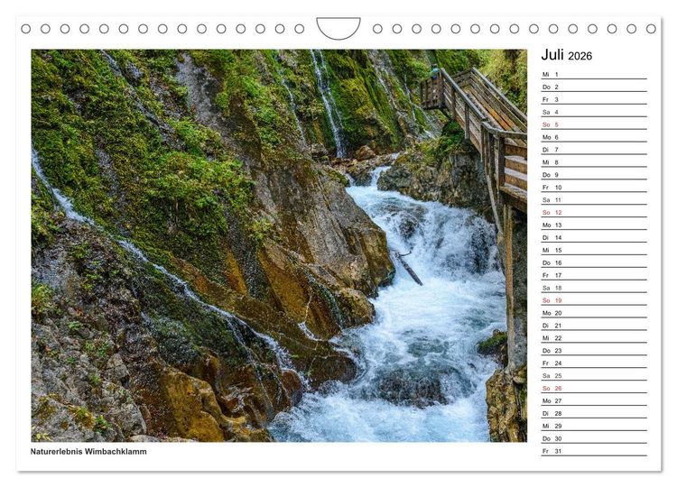 Produktbild: Servus im Bergsteigerdorf Ramsau (Wandkalender 2026 DIN A4 quer), CALVENDO Monatskalender