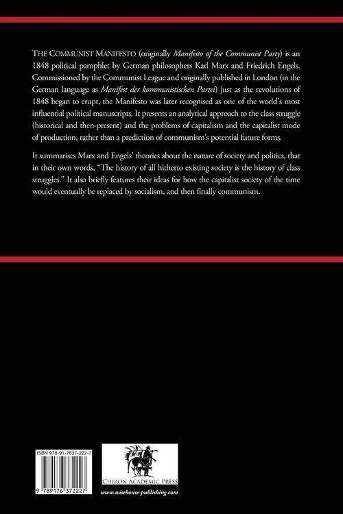 Produktbild: The Communist Manifesto (Chiron Academic Press - The Original Authoritative Edition)