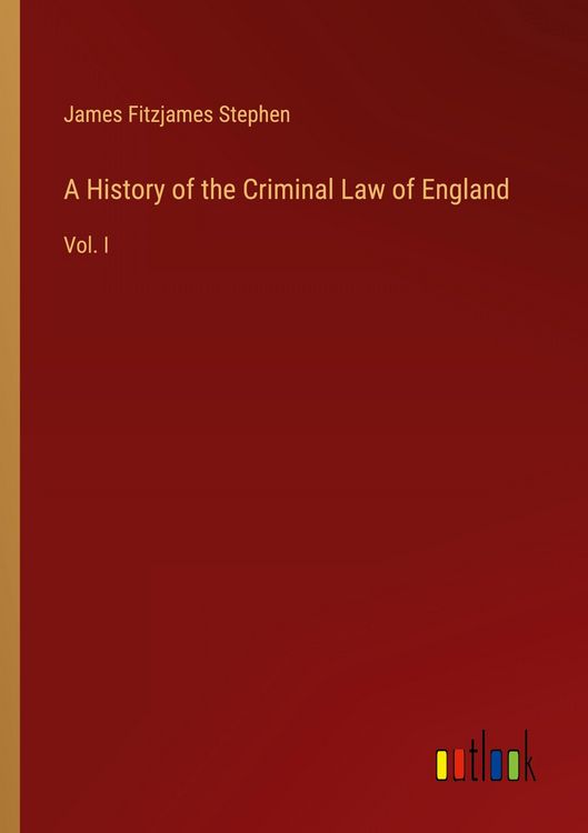 Produktbild: A History of the Criminal Law of England