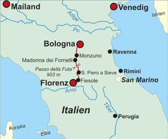 Produktbild: Italien: Trans-Apennin Via degli Dei - G&ouml;tterweg