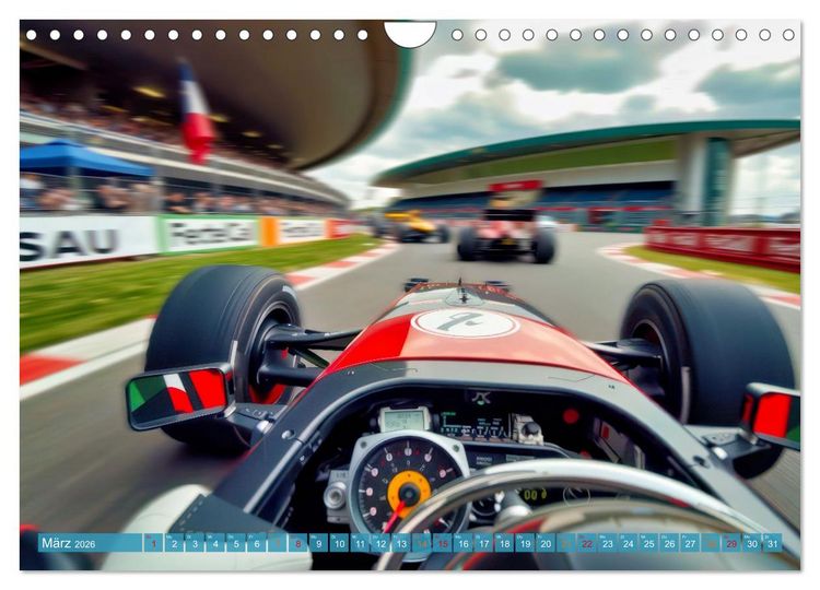 Produktbild: Formel 1 in den sechziger Jahren (Wandkalender 2026 DIN A4 quer), CALVENDO Monatskalender