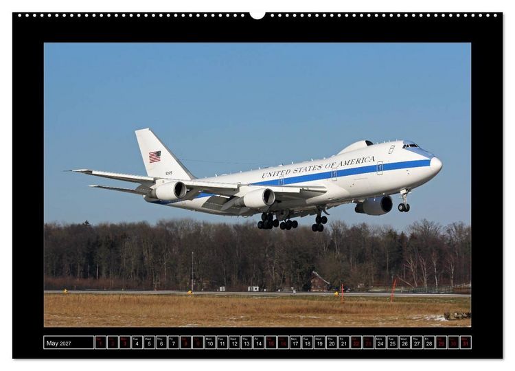 Produktbild: 747 Queen of the Skies (High Quality Premium Wall Calendar 2027 DIN A2 landscape),CALVENDO 12 Month Wall Calendar