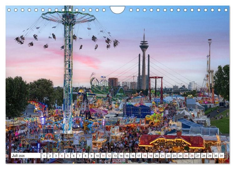 Produktbild: Urbane Impressionen. D&uuml;sseldorf - Moderne Stadt mit gr&uuml;nem Herz. (Wandkalender 2026 DIN A4 quer), CALVENDO Monatskalender