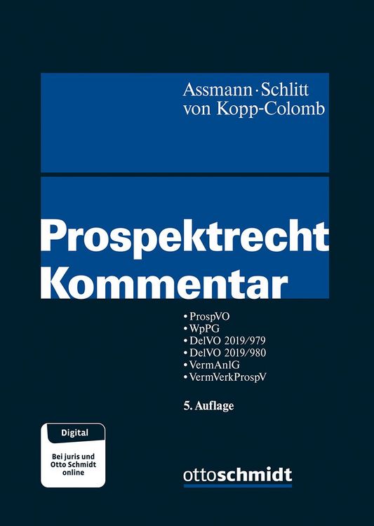 Produktbild: Prospektrecht Kommentar