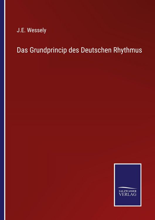 Produktbild: Das Grundprincip des Deutschen Rhythmus