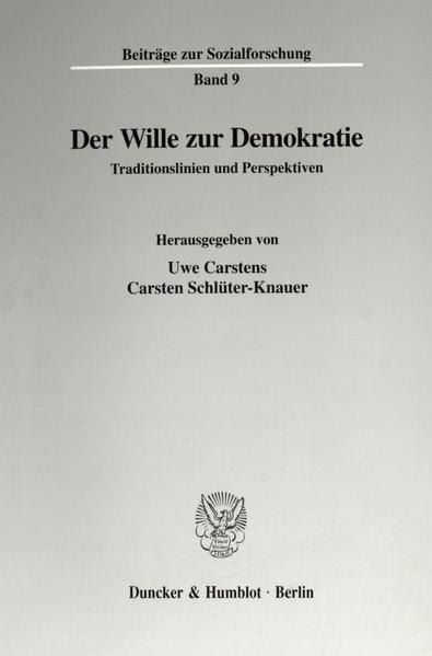 Produktbild: Der Wille zur Demokratie.