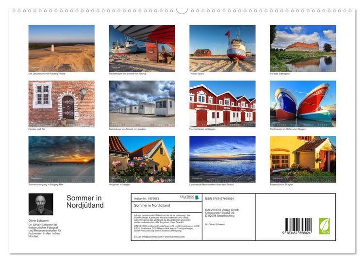 Produktbild: Sommer in Nordj&uuml;tland (hochwertiger Premium Wandkalender 2026 DIN A2 quer), Kunstdruck in Hochglanz