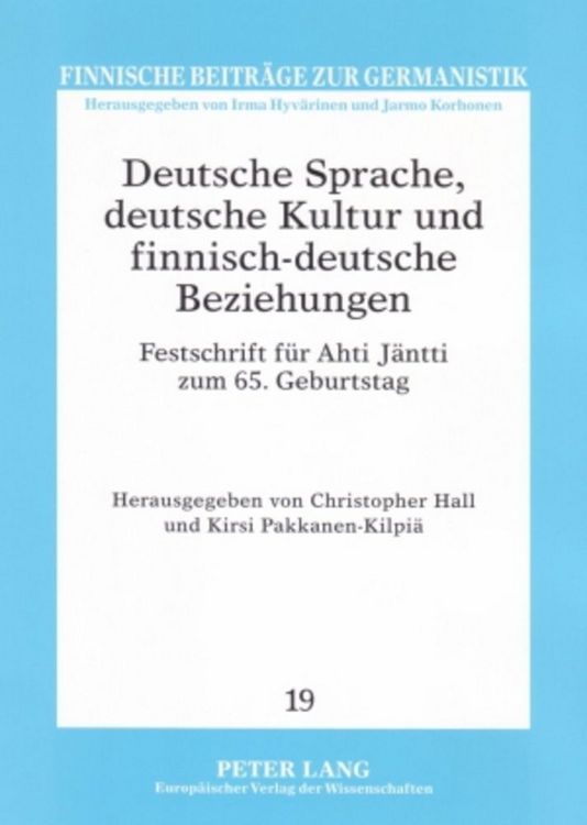 Produktbild: Deutsche Sprache, deutsche Kultur und finnisch-deutsche Beziehungen