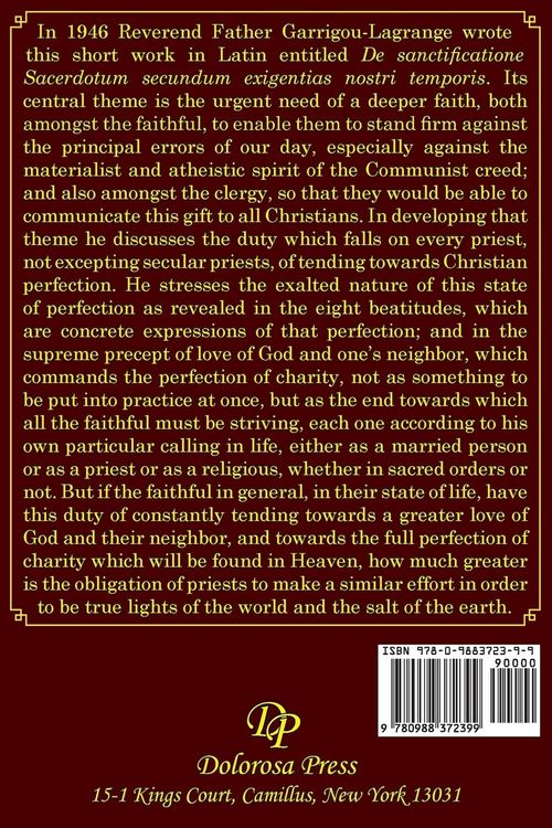 Produktbild: On the Sanctification of Priests According to the Needs of Our Times