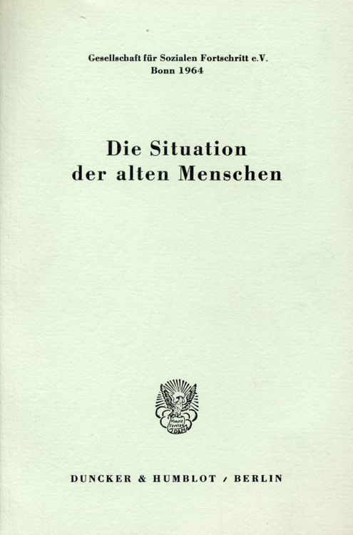 Produktbild: Die Situation der alten Menschen.