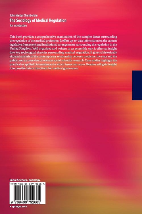 Produktbild: The Sociology of Medical Regulation