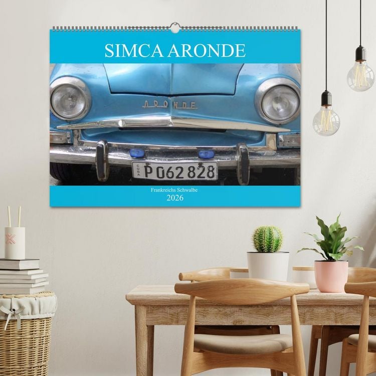 Produktbild: SIMCA ARONDE - Frankreichs Schwalbe (Wandkalender 2026 DIN A2 quer), CALVENDO Monatskalender