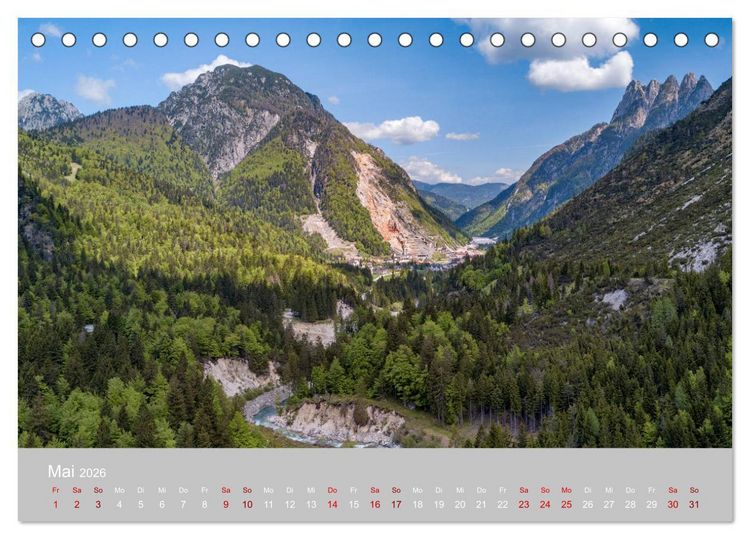 Produktbild: Die Julischen Alpen (Tischkalender 2026 DIN A5 quer), CALVENDO Monatskalender