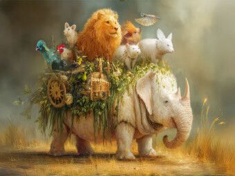 Produktbild: CALVENDO Puzzle Humorvolle Tiere | 1000 Teile Lege-Gr&ouml;&szlig;e 64x48cm Foto-Puzzle f&uuml;r gl&uuml;ckliche Stunden