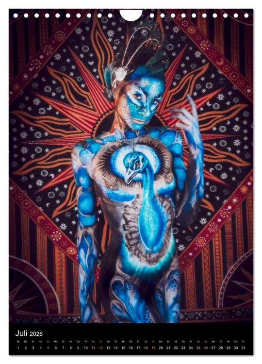 Produktbild: Klangk&ouml;rper - Bodypainting Adventures (Wandkalender 2026 DIN A4 hoch), CALVENDO Monatskalender
