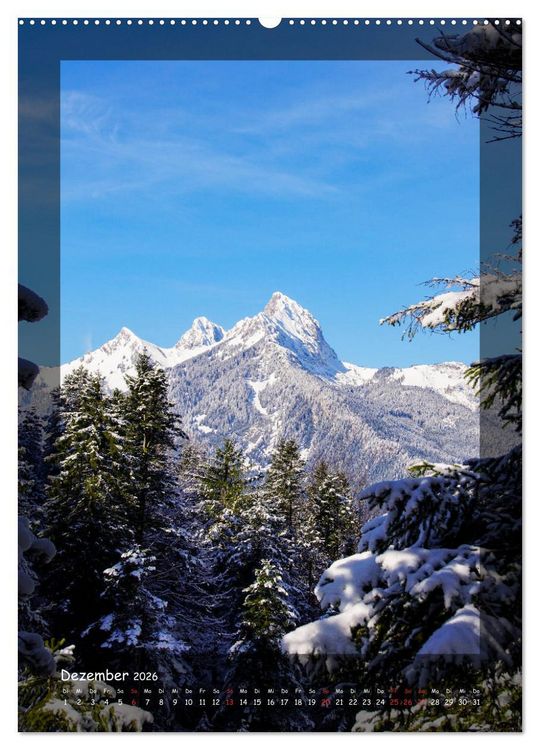 Produktbild: Bergwelten Wandkalender (hochwertiger Premium Wandkalender 2026 DIN A2 hoch), Kunstdruck in Hochglanz