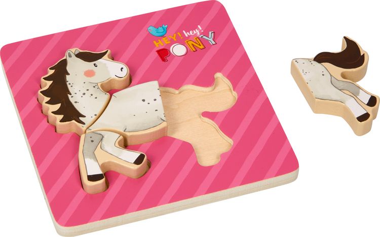 Produktbild: Steck-Puzzle - Mein kl. Ponyhof (4 T.)