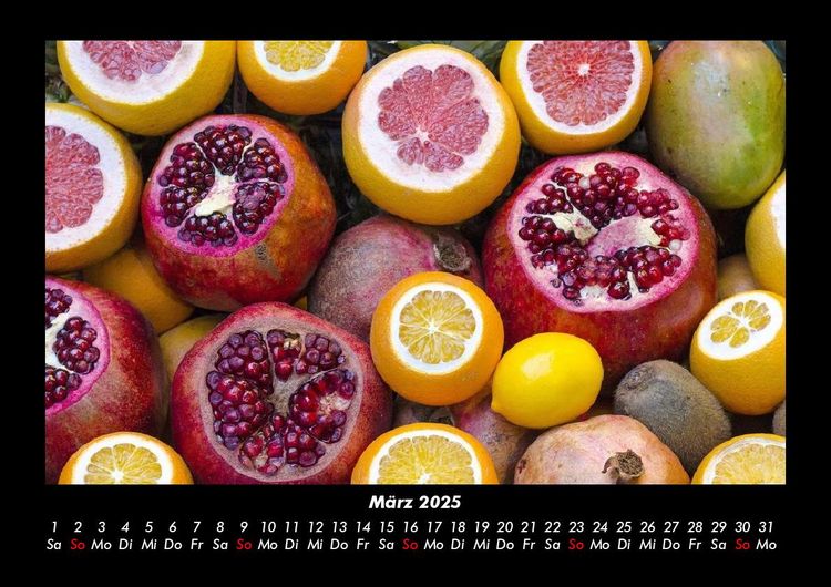 Produktbild: Fr&uuml;chte 2025 Fotokalender DIN A3