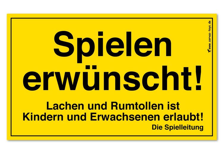 Produktbild: Kids at work: Spielen-Schild