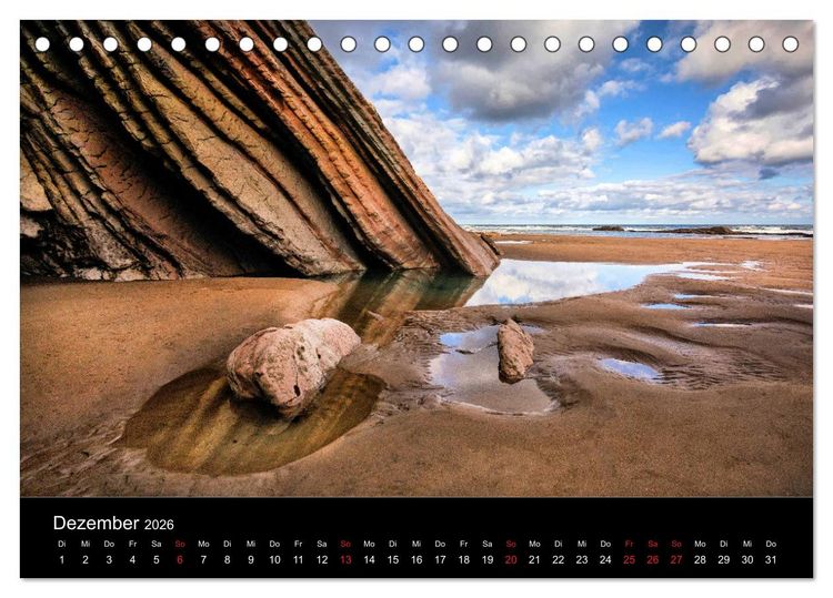 Produktbild: Wildes Nordspanien (Tischkalender 2026 DIN A5 quer), CALVENDO Monatskalender
