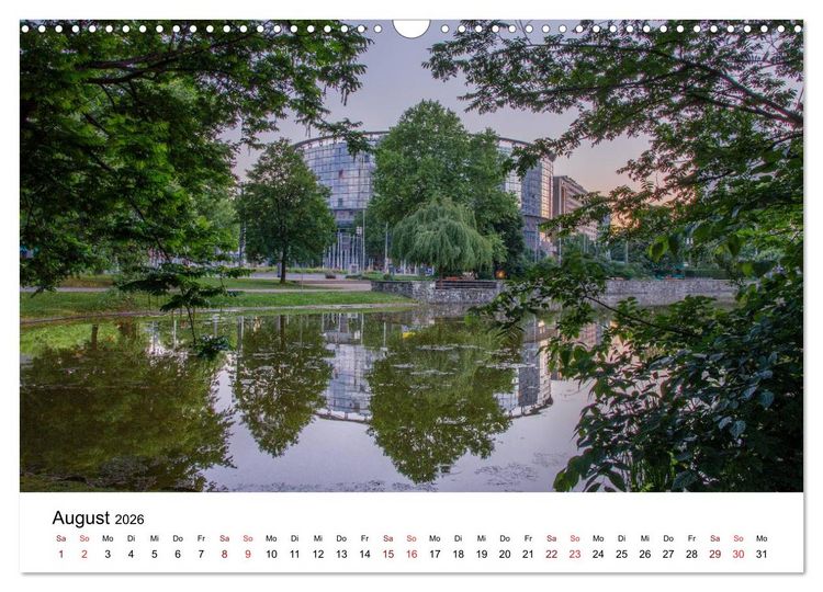 Produktbild: Frankfurt am Main bei Tag und Nacht (Wandkalender 2026 DIN A3 quer), CALVENDO Monatskalender