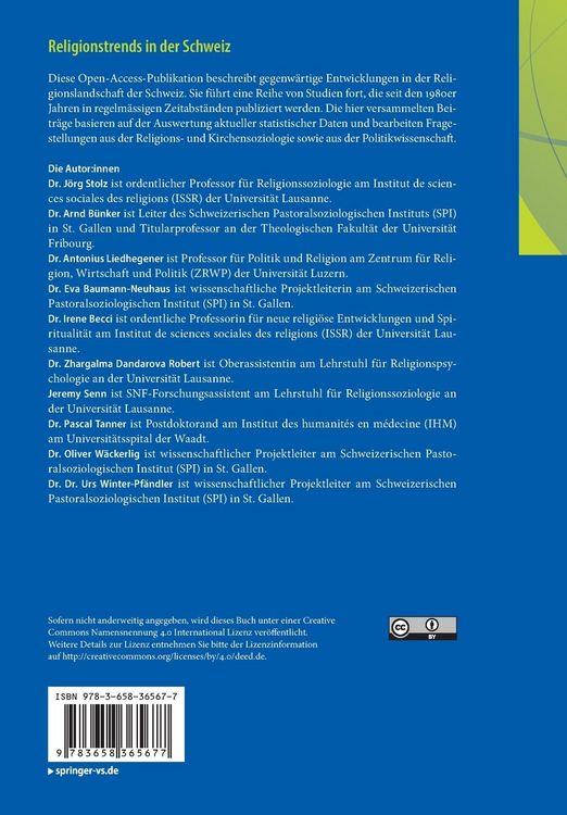 Produktbild: Religionstrends in der Schweiz