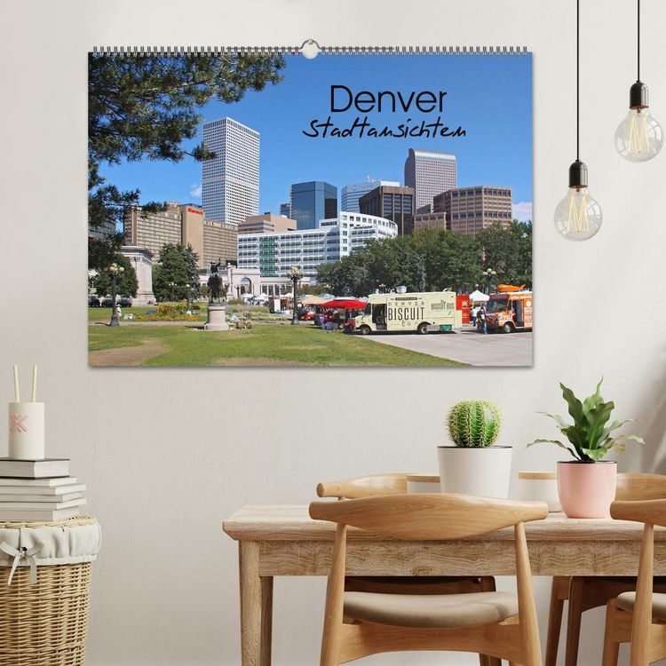 Produktbild: Denver Stadtansichten (Wandkalender 2026 DIN A2 quer), CALVENDO Monatskalender