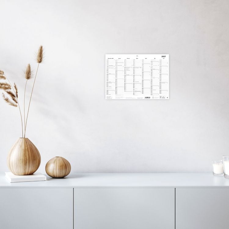 Produktbild: Black&White Tafelkalender A4 2027
