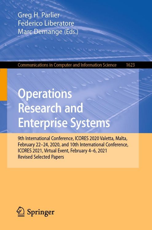 Produktbild: Operations Research and Enterprise Systems
