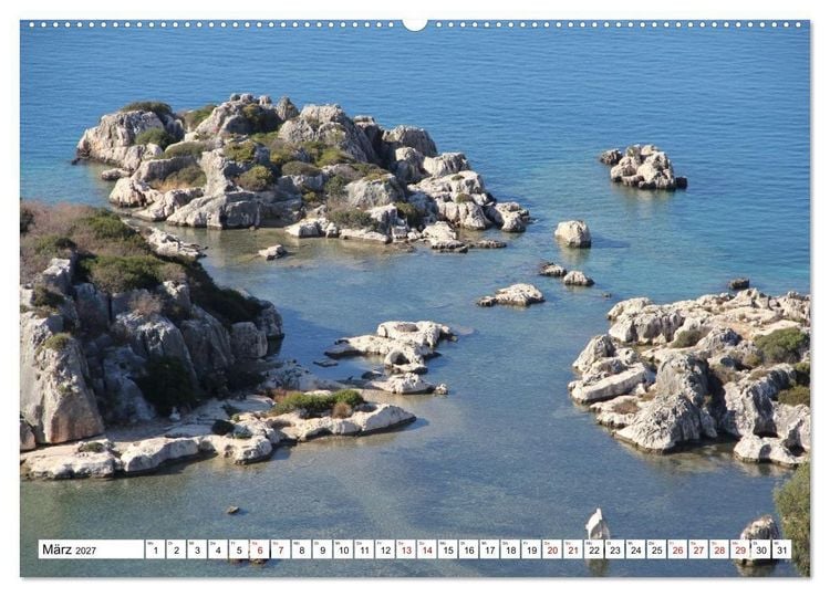 Produktbild: Lykien. T&uuml;rkische S&uuml;dk&uuml;ste zwischen Kalkan und Kemer (Wandkalender 2027 DIN A2 quer), CALVENDO Monatskalender