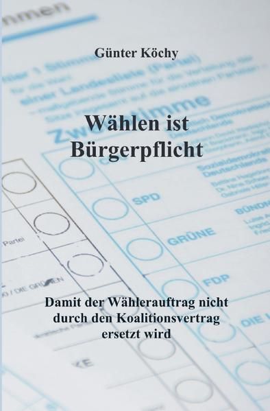 Produktbild: W&auml;hlen ist B&uuml;rgerpflicht
