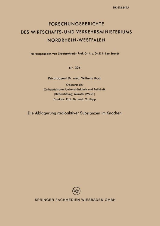 Produktbild: Die Ablagerung radioaktiver Substanzen im Knochen