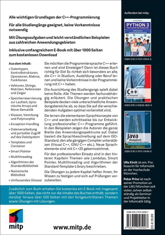 Produktbild: C++ Lernen und professionell anwenden