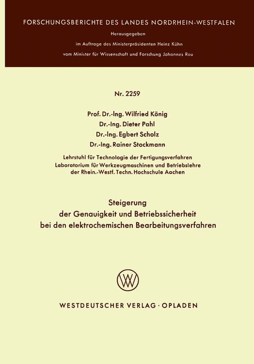Produktbild: Steigerung der Genauigkeit und Betriebssicherheit bei den elektrochemischen Bearbeitungsverfahren