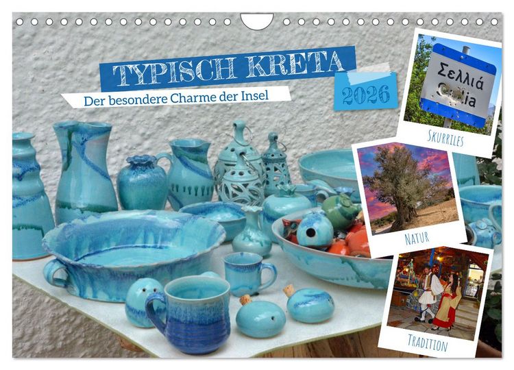 Produktbild: Typisch Kreta (Wandkalender 2026 DIN A4 quer), CALVENDO Monatskalender