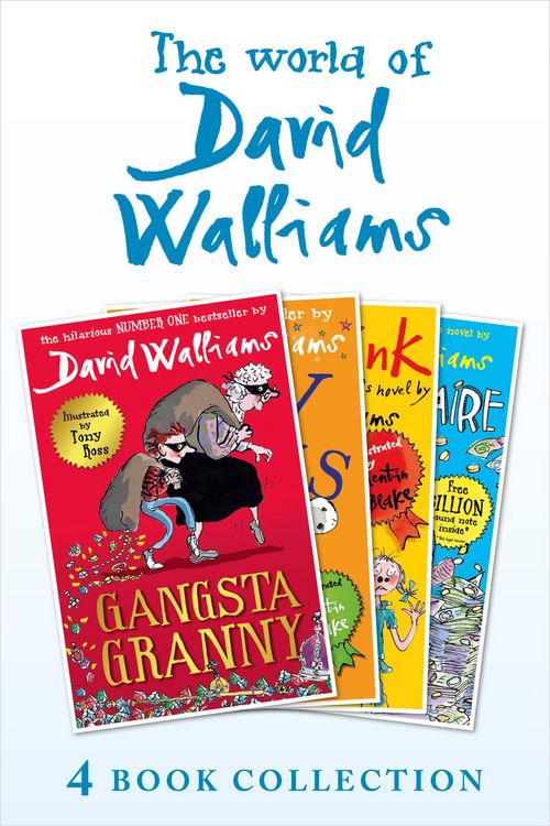 Produktbild: The World of David Walliams 4 Book Collection (The Boy in the Dress, Mr Stink, Billionaire Boy, Gangsta Granny)