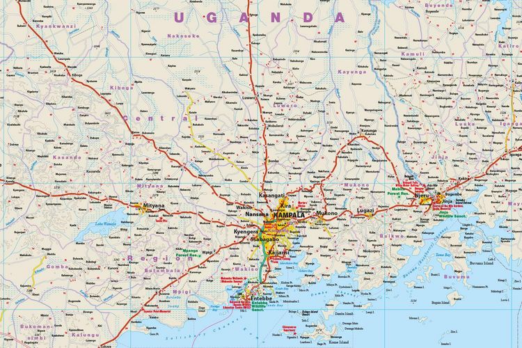 Produktbild: Reise Know-How Landkarte Uganda (1:600.000)