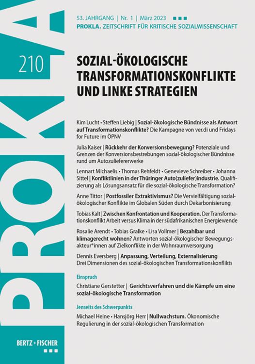 Produktbild: Sozial-ökologische Transformationskonflikte und linke Strategien