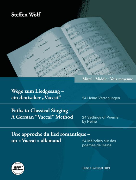 Produktbild: Wege zum Liedgesang - mittlere Stimme