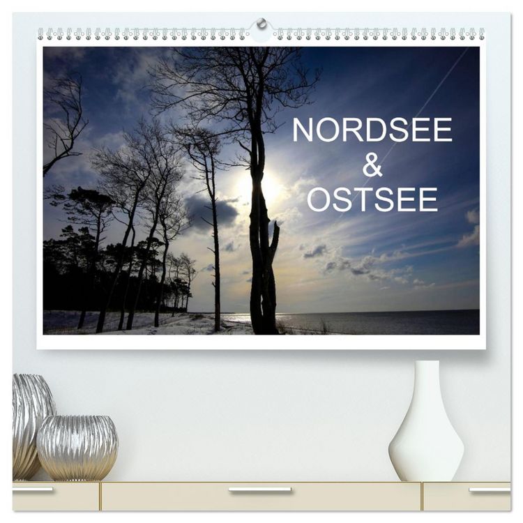 Produktbild: Nordsee & Ostsee (hochwertiger Premium Wandkalender 2026 DIN A2 quer), Kunstdruck in Hochglanz