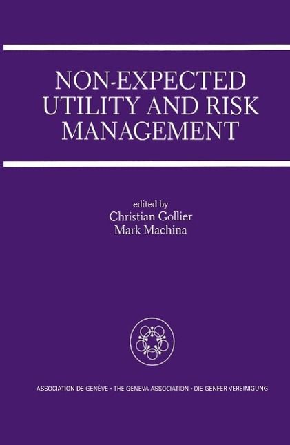 Produktbild: Non-Expected Utility and Risk Management