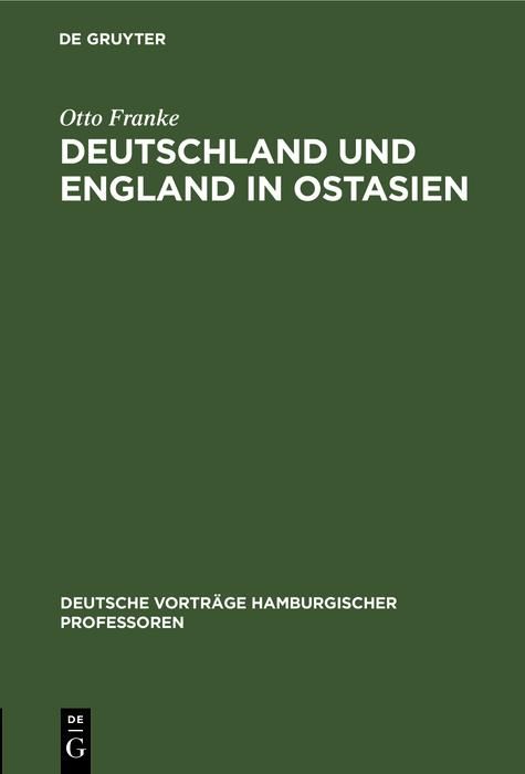 Produktbild: Deutschland und England in Ostasien