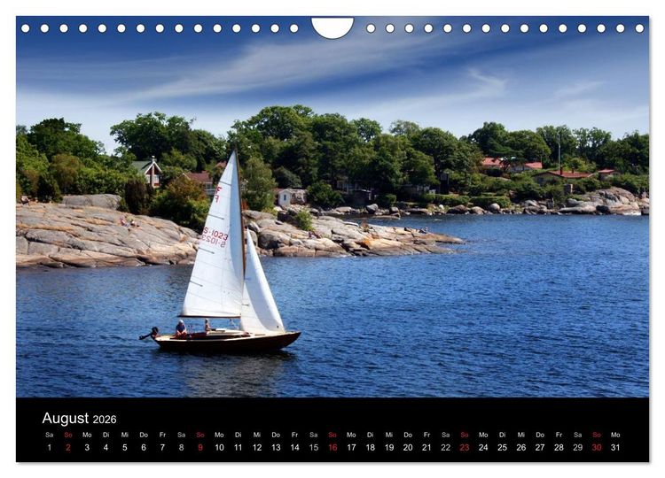 Produktbild: S&uuml;dschwedens Sch&auml;renk&uuml;ste (Wandkalender 2026 DIN A4 quer), CALVENDO Monatskalender